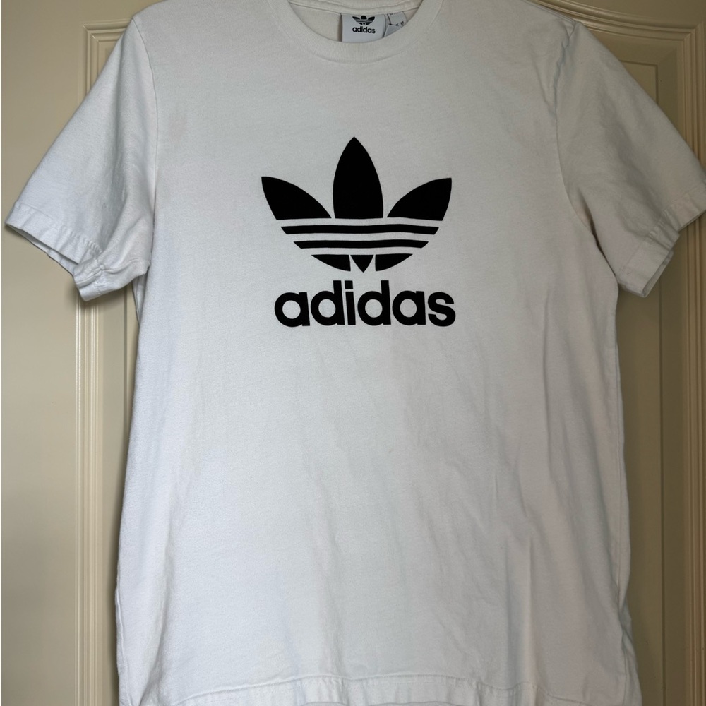 Adidas Men's Classics Trefoil Tee Collegiate White/Black Size Small
